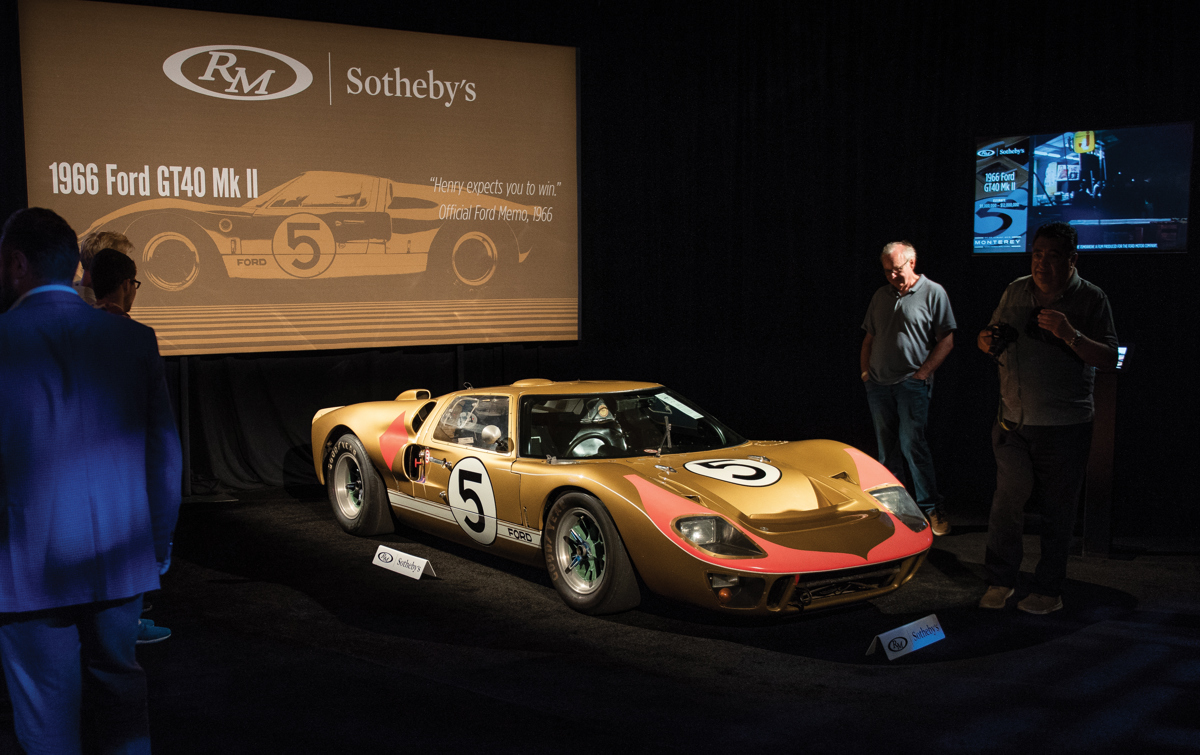 1966 Ford GT40 Mk II offered at RM Sotheby’s Monterey live auction 2018